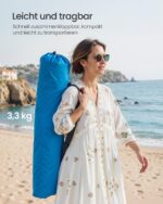 SONGMICS Strandstuhl mit hoher Rückenlehne – tragbarer Klappstuhl bis 150 kg – Bild 5
