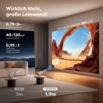 TOPTRO TP2 Mini Beamer 4K – Android 14 Smart Projektor mit 270° Drehbar & WiFi 6 – Bild 3