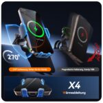 Auckly 15W Wireless Autoladegerät mit automatischer Induktion – intelligente Handyhalterung für iPhone & Samsung – Bild 2