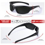 RIVBOS Sportsonnenbrille RB832 – Polarisiert & UV400 für Radsport, Laufen & Outdoor – Bild 5