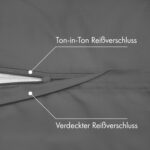 JACOBSON Bettwäsche 135x200 cm – Baumwolle Perkal Set mit Reisssverschluss – Bild 4