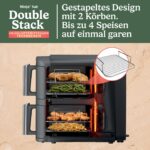 Ninja Double Stack XL 9,5L Heißluftfritteuse – Doppelkorb für 8 Personen – Bild 10