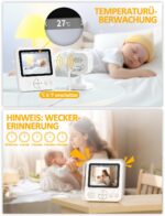 BURNNOVE Babyphone mit Kamera 720P IPS – Sicher ohne WLAN, 2000mAh Akku & Nachtsicht – Bild 8