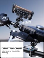 Lamicall Motorrad-Handyhalterung mit Metallverlängerungsarm – 360° drehbar & vibrationsgedämpft – Bild 4