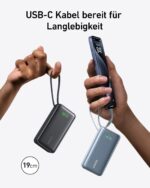 Anker Nano Powerbank 10.000mAh mit integriertem USB-C Kabel – 30W Schnellladung – Bild 3