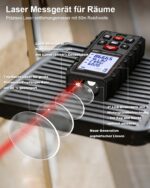 Charcity Laser Entfernungsmesser 60m – Dual-Level IP54 wasserdicht für Innen & Aussen – Bild 2