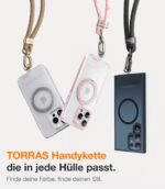 TORRAS Handykette Universal Verstellbar – Robustes Smartphone Umhängeband mit Metallschnalle – Bild 8