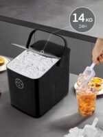 FOHERE Eiswürfelmaschine 14 kg/24h – Bullet Ice in 5 Min, 2 Grössen, Selbstreinigend – Bild 5