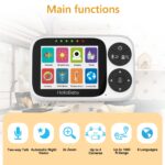 HelloBaby Babyphone mit Kamera – 3,2-Zoll-Display, Nachtsicht & 2-Wege-Audio ohne WLAN – Bild 2