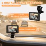 Zacro Baby Autospiegel 1080P HD mit Nachtsicht – Rückbank Monitor USB-C – Bild 5