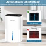 Haksimey Luftentfeuchter 2800ml – Tragbar mit Abtauen, Timer & 7-Farben LED für Schlafzimmer – Bild 7