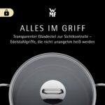 WMF Schmorpfanne 28 cm mit Glasdeckel – 5,0 L Induktions-Bräter aus Cromargan Edelstahl – Bild 6