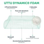 UTTU Memory Foam Nackenkissen 60x35cm – Ergonomisch verstellbar gegen Nackenschmerzen – Bild 6