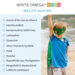White Omega Kids Fischöl-Kapseln 270er – DHA & EPA für Gehirn, Augen & Herz – Bild 6