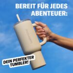 waterdrop Thermobecher 1,1L mit Strohhalm – Vakuumisoliert 12h Kühlleistung – Bild 3