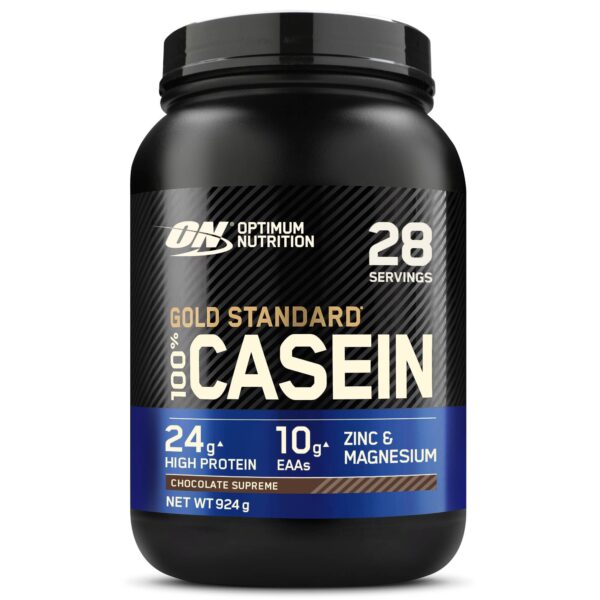 Optimum Nutrition Gold Standard 100% Casein 924g – Proteinpulver Chocolate Supreme für Muskelaufbau