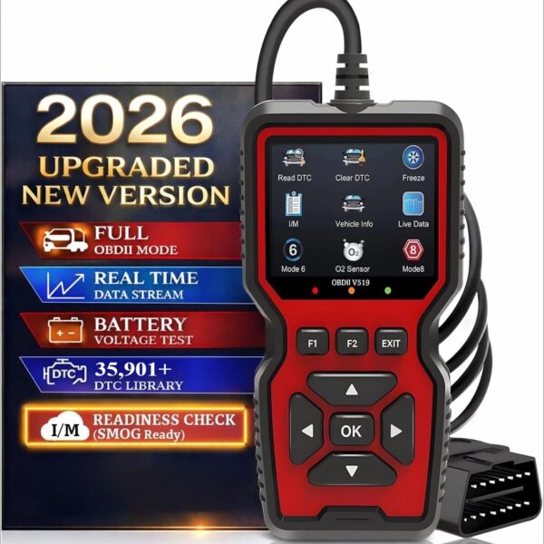 GQDGCU V519 OBD2 Diagnosegerät – Profi-Fehlerausleser für alle PKW nach 2000