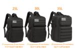 Wotony Militärischer Taktischer Rucksack 25L – Wasserdichter Assault Pack für Herren – Bild 4