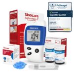 Sinocare Safe-Accu2 Blutzuckermessgerät Set – Schmerzfreie Messung mit 50 Teststreifen