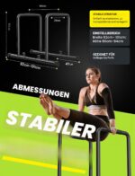 YOLEO Verstellbare Dip Barren – 500 kg Tragkraft, stabiler Dip-Ständer für Calisthenics – Bild 7