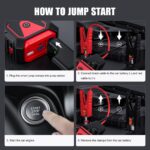 Povasee Auto Starthilfe 5000A – Jump Starter Powerbank für 12V Fahrzeuge – Bild 6