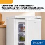 Exquisit GS512-040E Gefrierschrank 91 l – Kompakter Tiefkühlschrank mit 4-Sterne-Fach – Bild 7
