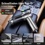botatio Handstaubsauger 25000Pa 4-in-1 mit Digital Display & Selbstentleerung – Akku – Bild 4