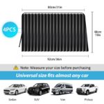 ZATOOTO Sonnenschutz Auto 4er Set mit Magnetbefestigung – UV- & Hitzeschutz fürs Fahrzeug – Bild 2