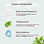 VIGOROUS® Zinksalbe 60ml gegen Pickel – Anti-Akne Creme mit Teebaumöl & Salicylssäure – Bild 4