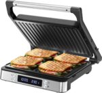 Olvy Sandwichmaker XXL – 3-in-1 Kontaktgrill mit 180° Öffnung & Temperaturregelung