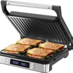 Olvy Sandwichmaker XXL – 3-in-1 Kontaktgrill mit 180° Öffnung & Temperaturregelung