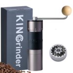 KINGrinder K6 Manuelle Kaffeemühle Eisengrau – 200 Mahlgrade für alle Brühmethoden