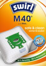 Swirl M 40 EcoPor Staubsaugerbeutel (10er-Pack) – Allergenfilter für Siemens & Bosch