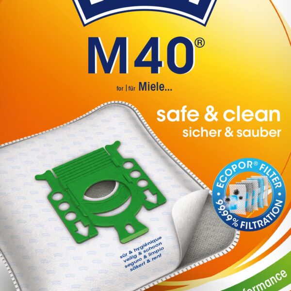 Swirl M 40 EcoPor Staubsaugerbeutel (10er-Pack) – Allergenfilter für Siemens & Bosch