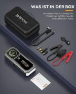 BRPOM Auto Starthilfe Powerbank 8000A mit 160 PSI Kompressor & LED – Tragbar für PKW – Bild 8