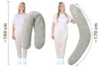 Amilian Stillkissen XXL 170 cm – Seitenschläferkissen für Schwangerschaft & Stillzeit – Bild 3