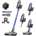 Bulelink Akku-Staubsauger 45000Pa 550W – 65Min Laufzeit mit 8-Schicht-Filtration & Anti-Tangle-Bürste