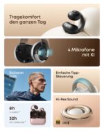 soundcore AeroClip Open-Ear Bluetooth Earbuds – Hi-Res Audio mit sicherem Halt – Bild 7
