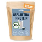 HANS Brainfood Veganes Proteinpulver 1kg – 85% Protein aus Erbse, Reis & Hanf, Bio – Bild 9