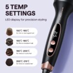 Wavytalk Thermobürste mit Ionentechnologie & Keramik-Turmalin – 38mm Lockenbürste für glattes, glänzendes Haar – Bild 5