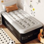 OlarHike Luftbett 90x200 cm mit integrierter Pumpe – Selbstaufblasende Gasmatratze für Camping & Gäste