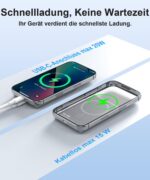 Powrush MagSafe Powerbank 6000mAh – Ultra Slim 0,8cm mit 20W Schnellladen für iPhone – Bild 4