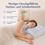Hypuno Orthopädisches Nackenkissen mit Memory Foam – Ergonomisch für Seiten- & Rückenschläfer – Bild 4