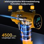 Ipflin Elektrische Akku-Luftpumpe 150PSI – Tragbarer Kompressor für Auto, Fahrrad & Motorrad – Bild 2