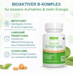 Igennus Methylierter Super B-Komplex – 180 Tabletten für Energie & mentale Klarheit – Bild 2