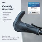 AARON Horn Lenker Griffe mit Gel Dämpfung – Ergonomische Fahrradgriffe für Komfort & Sicherheit – Bild 4