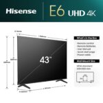 Hisense 43E6NT 43 Zoll 4K Smart TV mit Dolby Vision & Precision Colour – HDR Fernseher – Bild 2