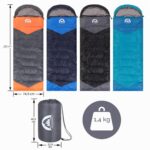 SWTMERRY 3-4-Jahreszeiten Schlafsack – Wasserdicht & leicht für Wandern & Camping – Bild 2
