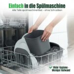 YourCasa Biomülleimer 4L mit herausnehmbarem Sieb – Geruchsdicht für die Küche – Bild 7