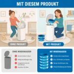 Angelcare 8er-Pack Nachfüllkassetten für Windeleimer Comfort Plus – Geruchsdicht – Bild 4